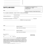 California Quit Claim Deed Fill Out Sign Online DocHub