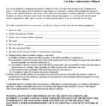 Caretaker Authorization Affidavit Form Hamilton County Juvenile Court