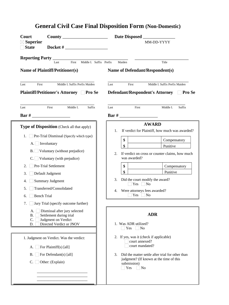 Case Final Disposition Form Georgia Fill Out And Sign Printable PDF