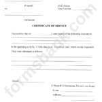 Certificate Of Service Dekalb Superior Court Printable Pdf Download