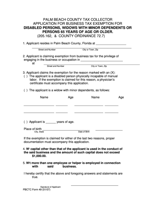 Claim Of Exemption Form Palm Beach County ExemptForm
