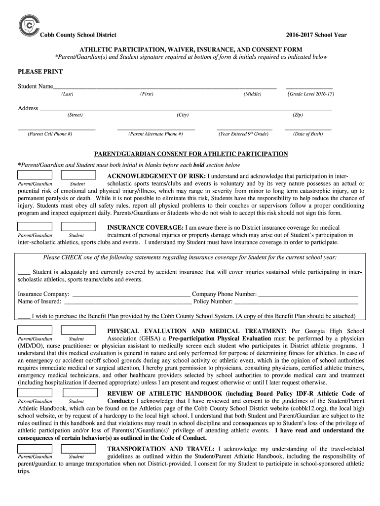 Cobb County Schools Form Jbcd r CountyForms