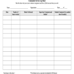 Community Service Paperwork Fill Online Printable Fillable Blank