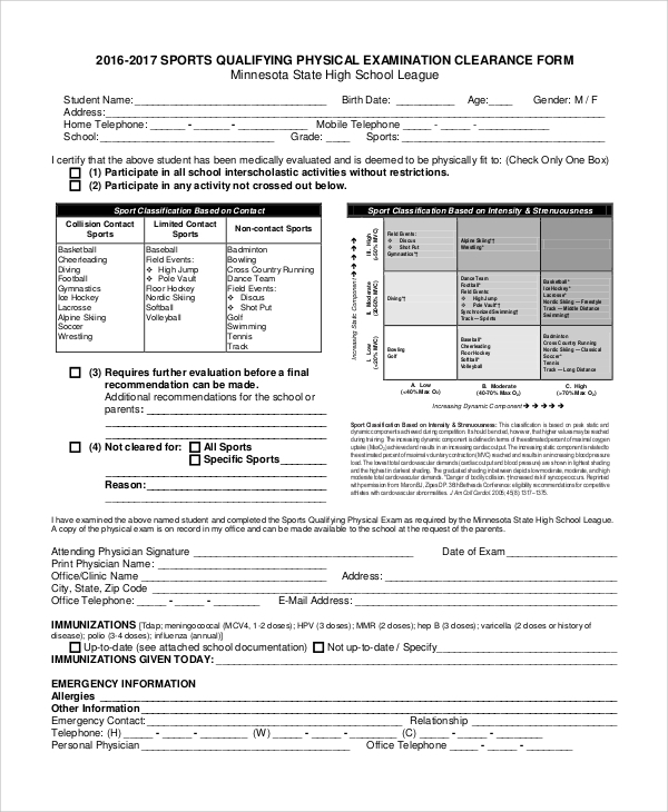 Complete Sports Physical Form 10 Things Nobody Told You About Complete 