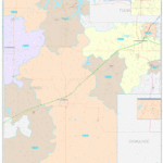 Creek County OK Wall Map Color Cast Style By MarketMAPS