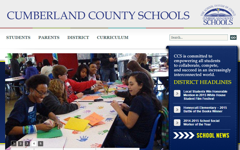 Cumberland County Schools Portfolio Biz Tools One Web Design