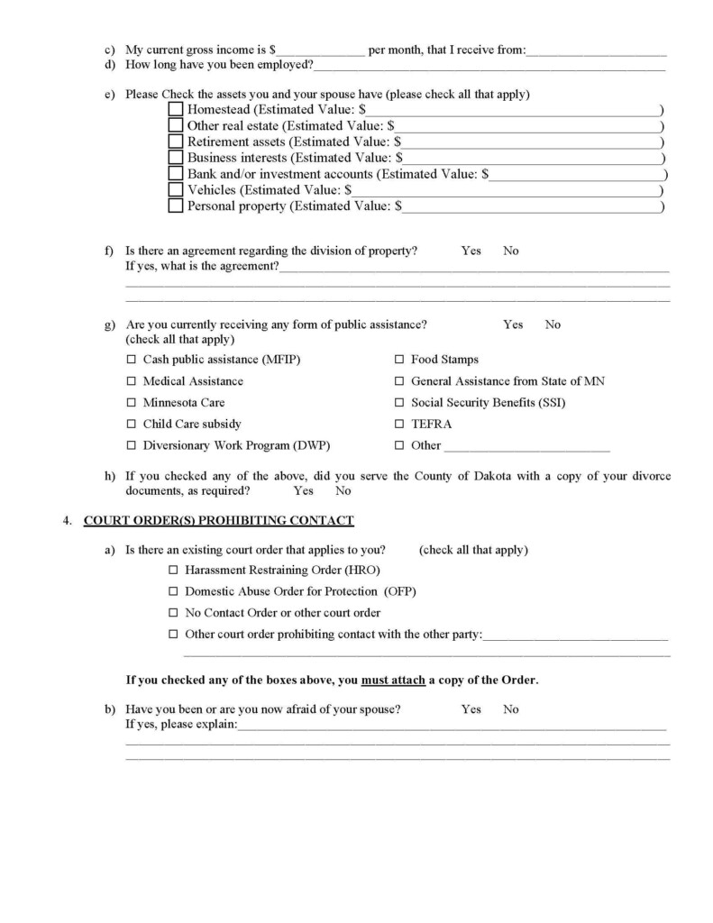 Dakota County Mn Divorce Forms Universal Network