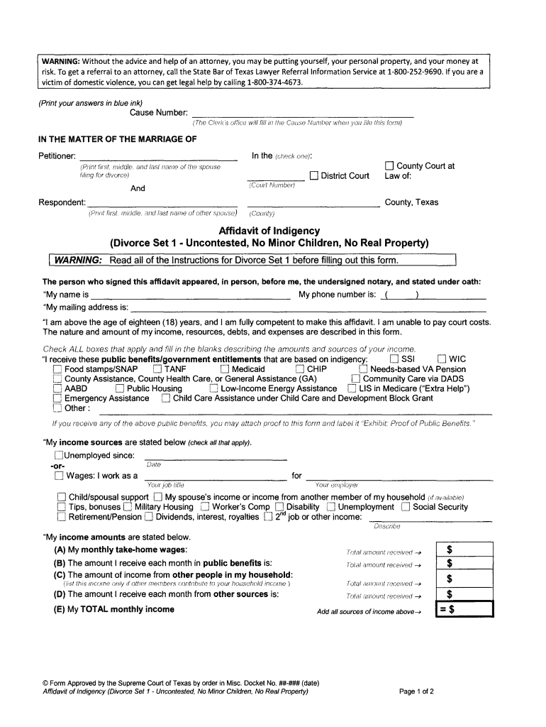 Dallas County Divorce Forms Fill Online Printable Fillable Blank 
