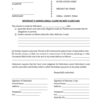 Defendant Answer Form Texas Fill Online Printable Fillable Blank