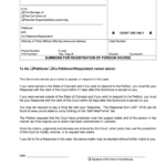 District Court El Paso County Colorado The Marriage Of Form Fill Out