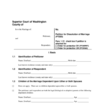 Divorce Papers Washington State Fill Online Printable Fillable