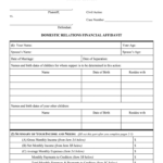 Domestic Relations Financial Affidavit Fill Online Printable