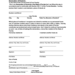 Domicile Declaration Lee County Florida Fill Out Sign Online DocHub