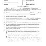 Download Free Denton County Texas Small Estate Affidavit Form Form