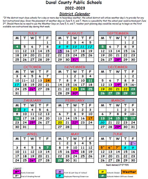 Duval County School Calendar 2023 2023 Get Calendar 2023 Update