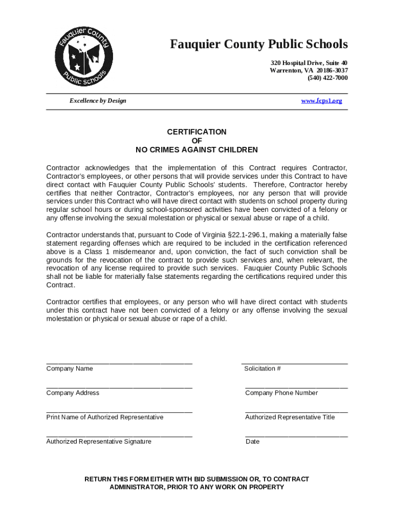 Fauquier County Public Schools VA BoardDocs Doc Template PdfFiller