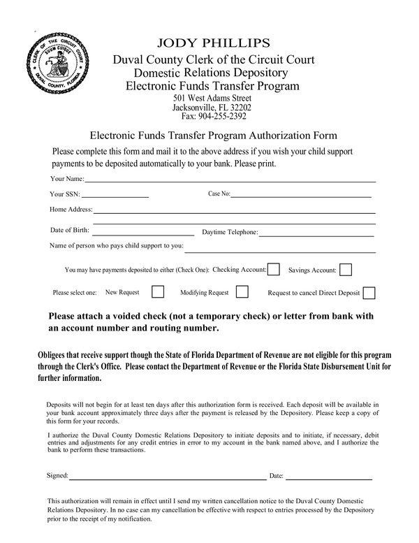 Fill Free Fillable Duval County Clerk Of Courts PDF Forms