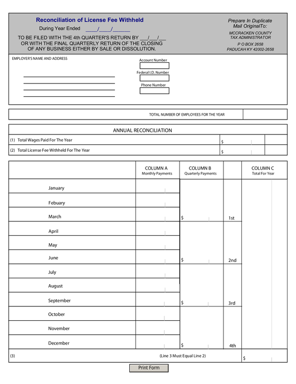 Fill Free Fillable Forms McCracken County Fiscal Court