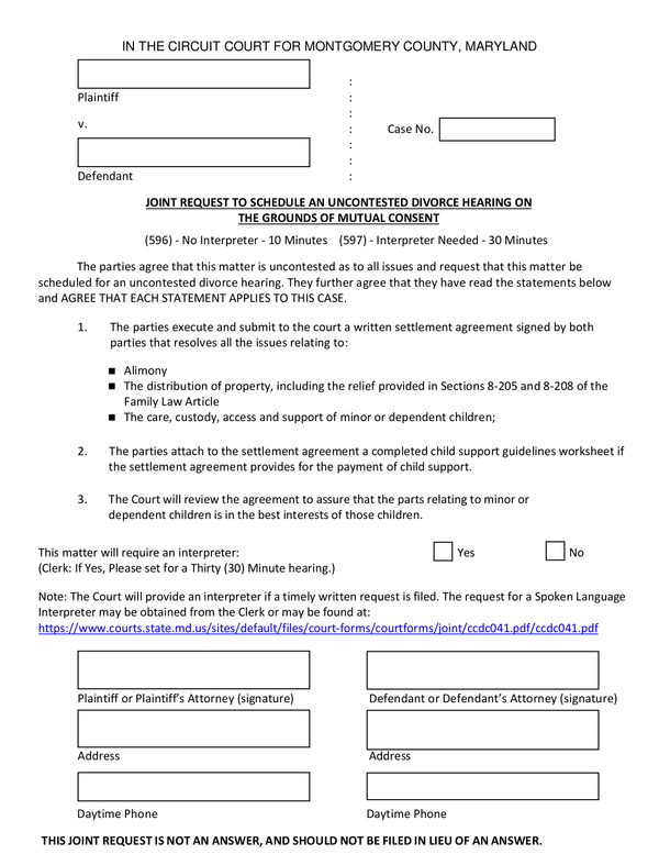 Fill Free Fillable Forms Montgomery County Maryland