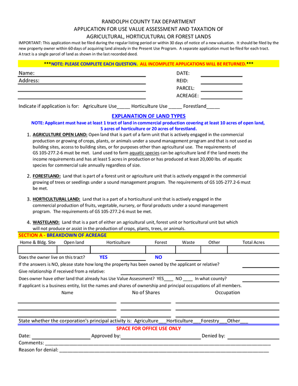 Fill Free Fillable Forms Randolph County