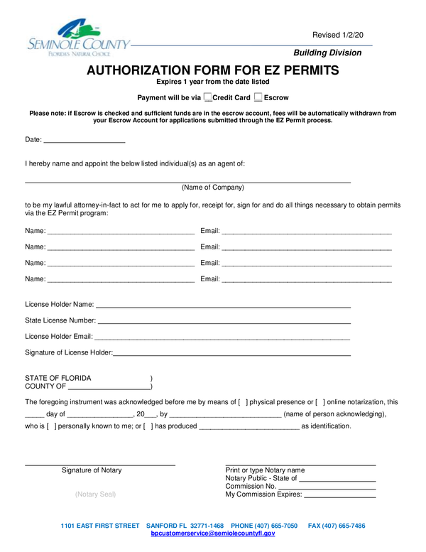 Fill Free Fillable Forms Seminole County Government