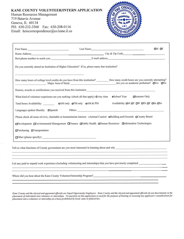 Fill Free Fillable Kane County Illinois PDF Forms