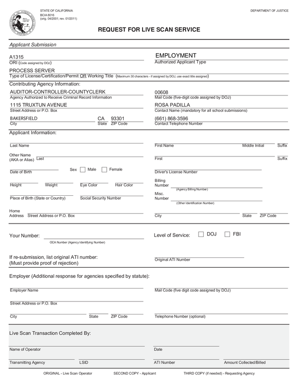 Fill Free Fillable Kern County Clerk PDF Forms