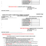 Fillable Charlotte County Tourist Development Tax Return Form Printable