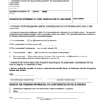 Fillable Form Sb 1050 Request For Deferment Of Court Investigator Fee