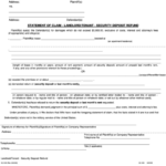Fillable Form Sc 046 Statement Of Claim Landlord tenant Security