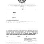 Fillable Fulton County Summons Fill Out Sign Online DocHub