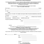 Fillable Important Notice Of Estate Administration Form Allegheny