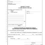 Fillable Notice Of Entry Of Order Regarding The Petition For