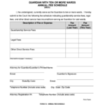 Fillable Ohio Probate Form Guardian With Ten Or More Wards Annual Fee