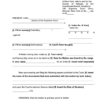 Fillable Order New York Supreme Court Printable Pdf Download