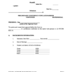 Fillable Preliminary Conference Stipulation order Contested Matrimonial