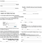 Fillable Writ Of Fieri Facias Chatham County Court Printable Pdf Download