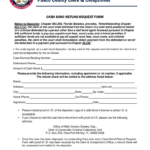 FL Cash Bond Refund Request Form Pasco County 2019 2022 Fill And