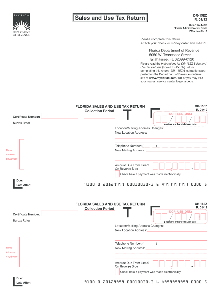 Florida Sales Tax Form Fill And Sign Printable Template Online US