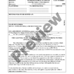 Florida Summons Notice To Appear For Pretrial Conference Broward Co