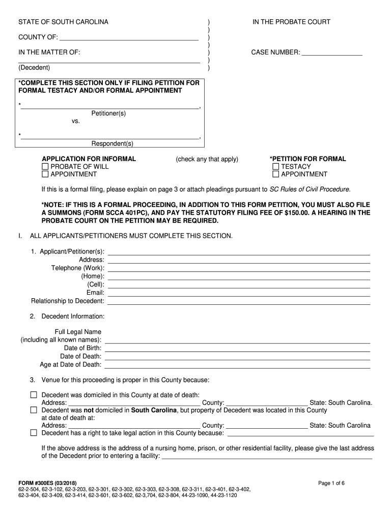Form 300 Es Probate Fill Out Sign Online DocHub CountyForms com