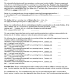 Form 713 Standard Parenting Time Guidelines Hamilton County