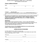 Form Av 9a Certification Of Disability Under N c g s 105 277 1