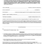 Form E 589c Affidavit To Exempt Contractors From The Additional 1