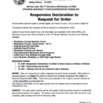 Form Fl 320 Responsive Declaration To Request For Order Superior