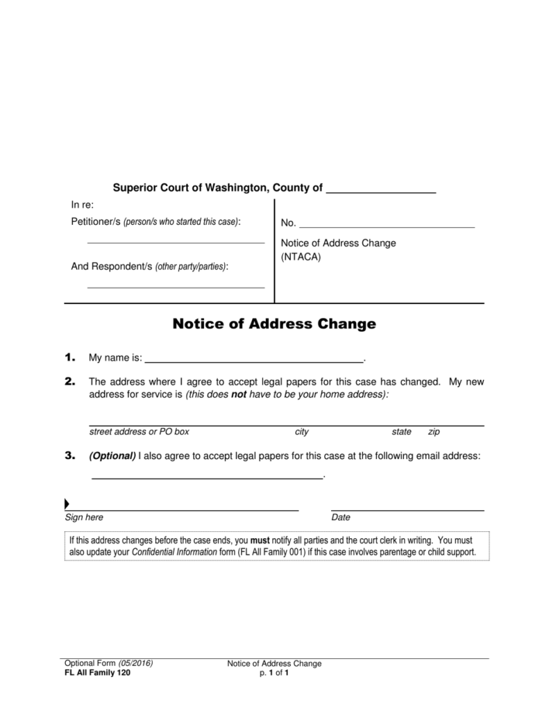 Form FL All Family120 Download Printable PDF Or Fill Online Notice Of 