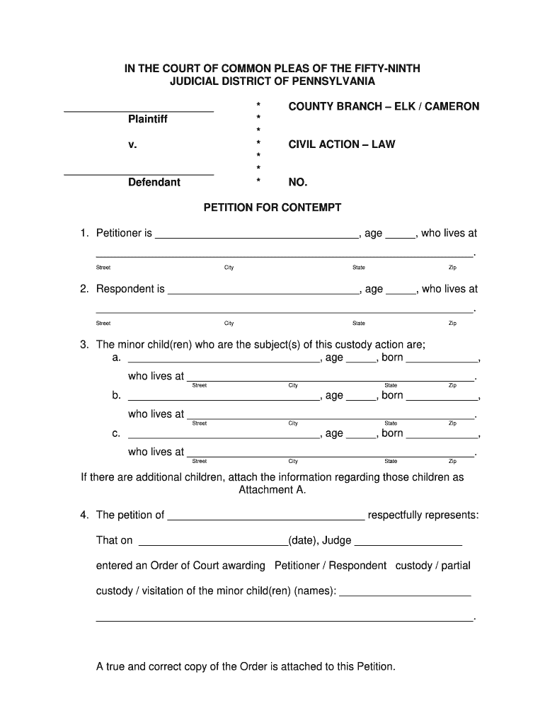 Forms For Emergency Custody Order Fill Out And Sign Printable PDF 