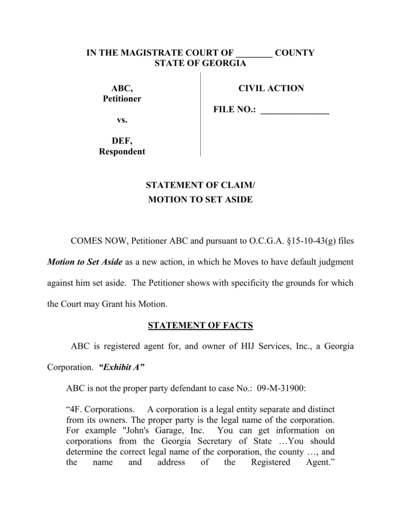 Forsyth County Ga Magistrate Court Forms CountyForms