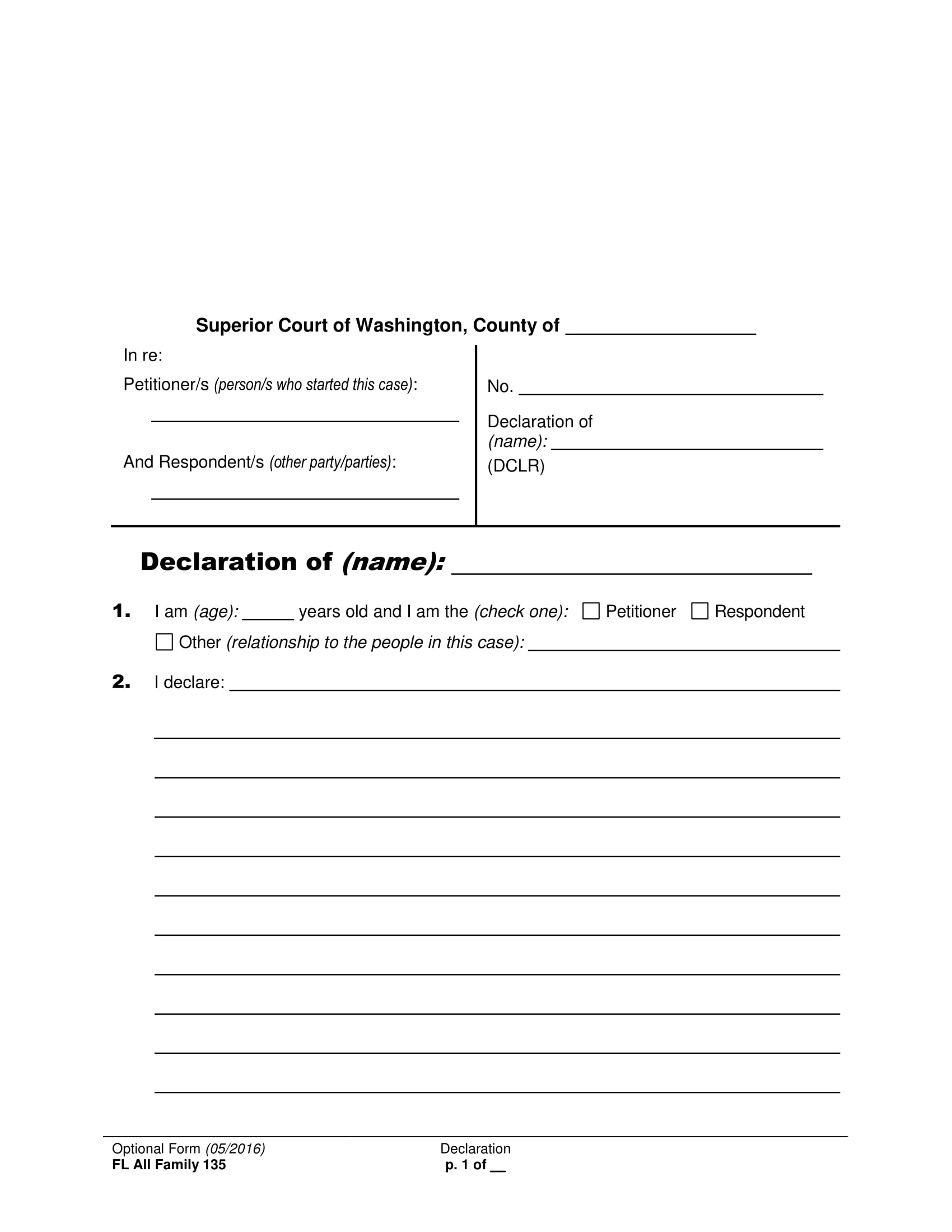 FREE 14 Legal Declaration Forms In PDF Word