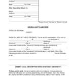 Free Georgia Quit Claim Deed Form Word PDF EForms